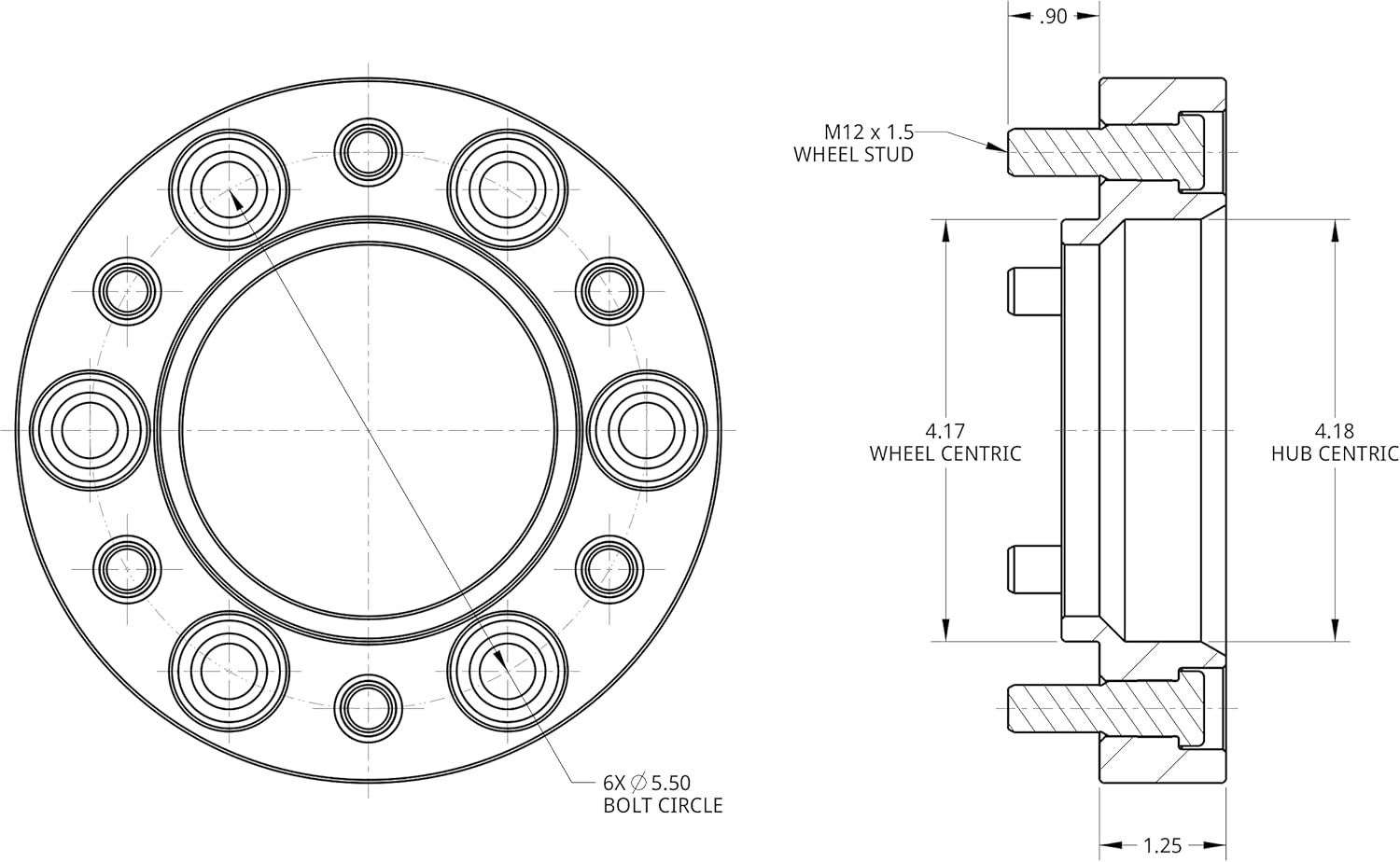 Spidertrax WHS007 Black Wheel Spacer Kit