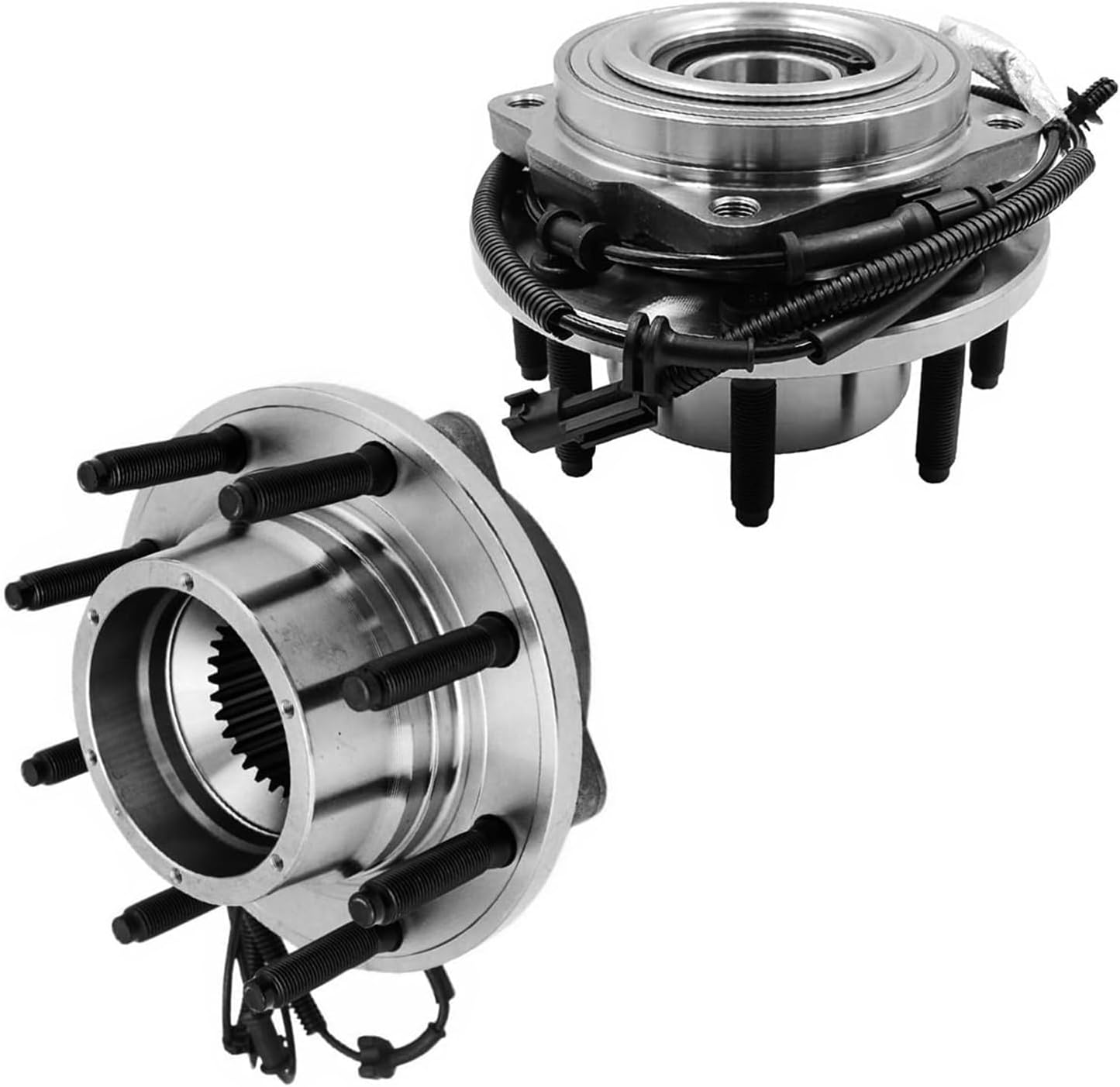 Detroit Axle - 4WD Front Wheel Bearing Hubs for 2017-2022 Ford F-250 F-350 Super Duty, Wheel Bearing and Hubs Assembly Replacement Pair Hubs