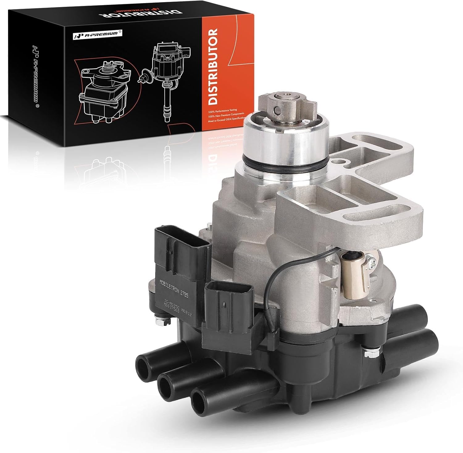 A-Premium Ignition Distributor with Cap and Rotor Compatible with Ford Probe 1993-1994 & Mazda 626 1993-1994, MX-3 1992-1993, MX-6 1993-1994, 1.8L 2.5L