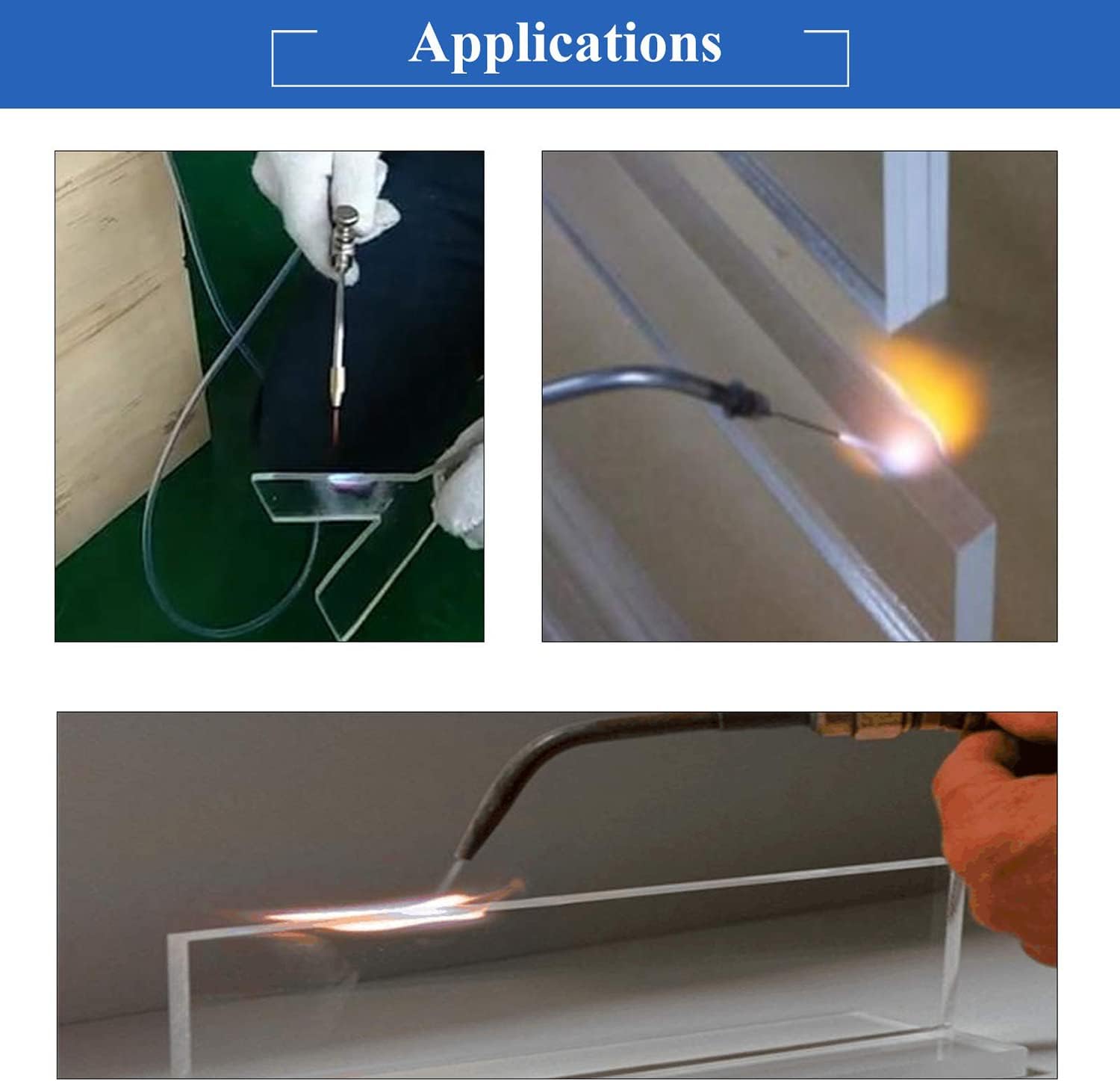 Acrylic Flame Polisher,150L/H Flame Polishing Machine , 800W Hydrogen Generator Water Welder Torch, for DIY Acrylic ( 95L/H)