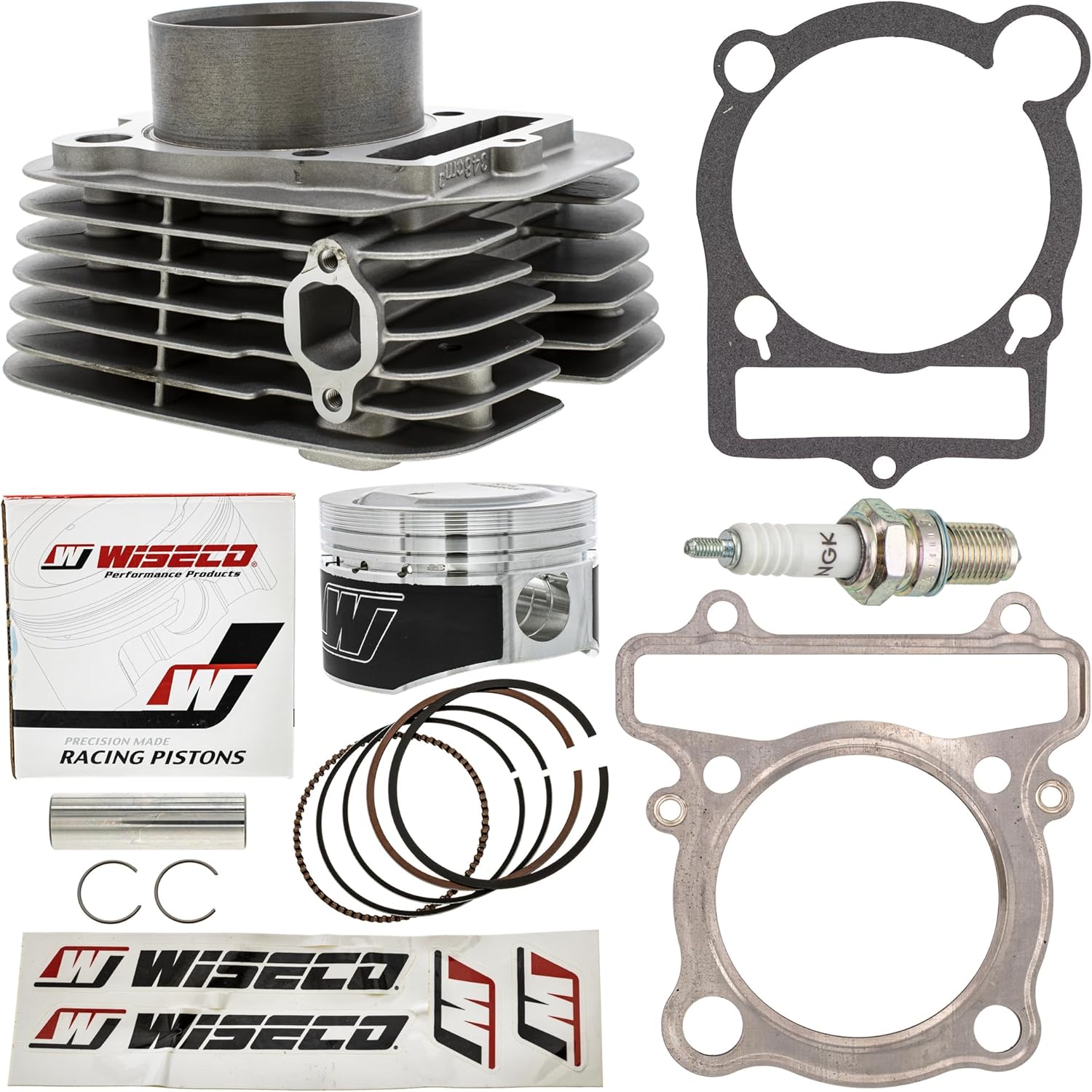 NICHE Cylinder Wiseco 10.25:1 Piston Gasket Kit for Yamaha Warrior Big Bear Wolverine Grizzly Raptor 350 (83mm)