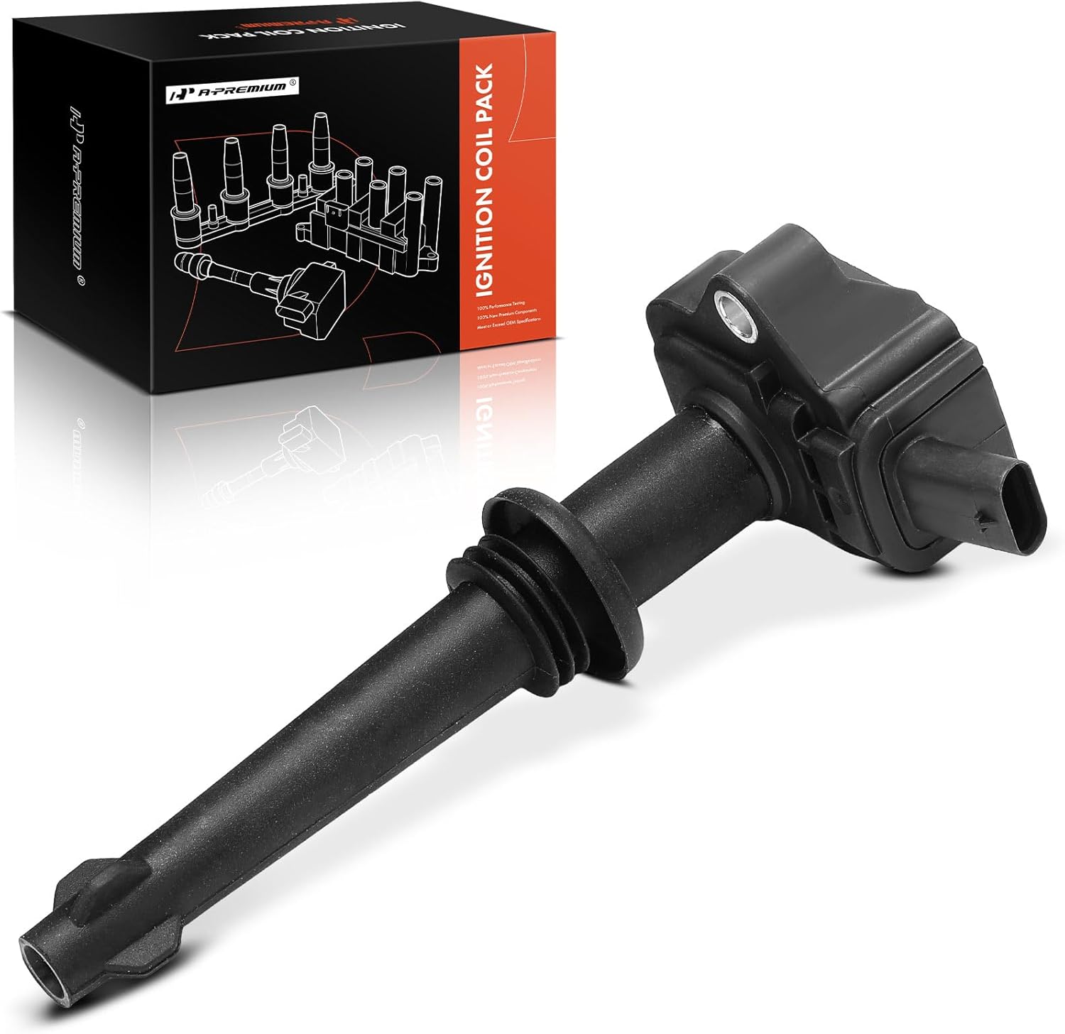 A-Premium Engine Ignition Coil Packs Compatible with Jaguar XF XJ XK XK XKR XKR Land Rover Range Rover 2010-2012 LR4 Range Rover Sport 2010-2013 V8 5.0L 8-PC Set