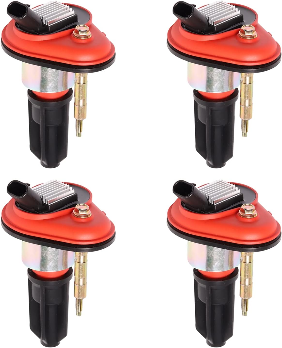 ENA Set of 4 Red Ignition Coil Compatible with Chevrolet GMC Isuzu Colorado Canyon i-280 i-290 2.8L 2.9L Replacement for UF303 C1395