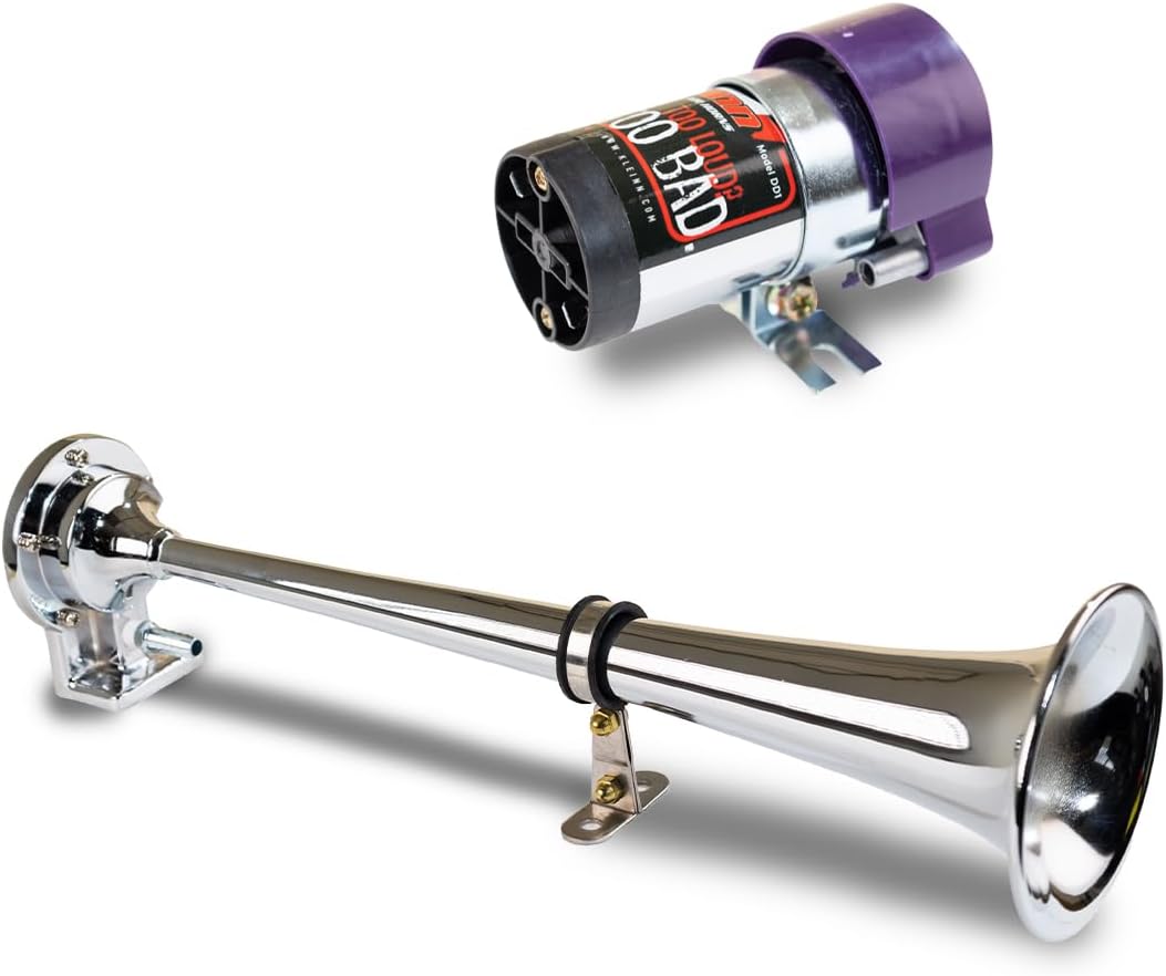 Kleinn Air Horns 6127 Direct Drive Single Air Horn Kit - Chrome