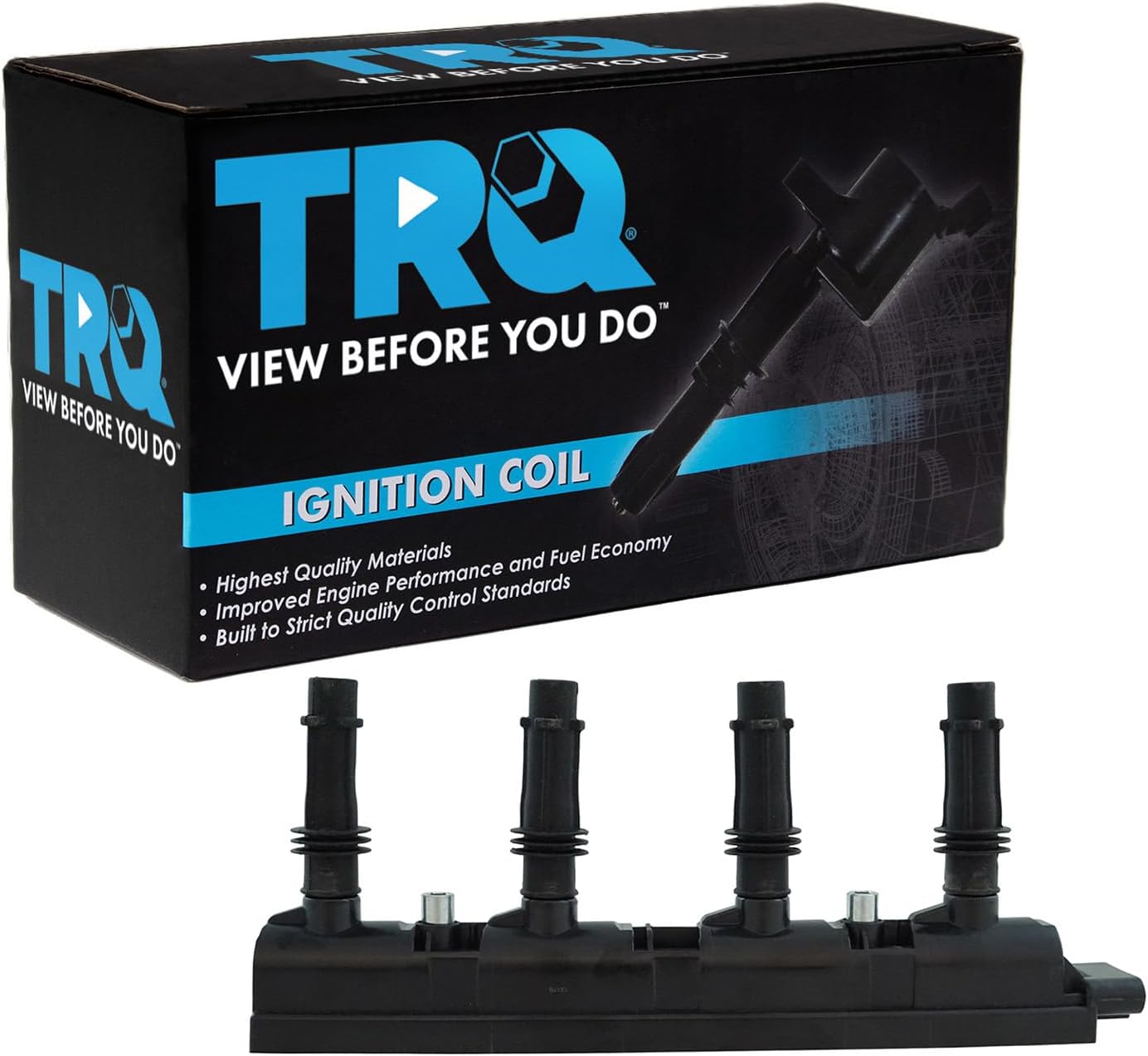 TRQ Ignition Coil Compatible with 2013-2021 Buick Encore 2014-2016 Cadillac ELR 2011-2015 Chevrolet Cruze 2016 Cruze Limited 2012-2020 Sonic 2015-2021 Trax Volt