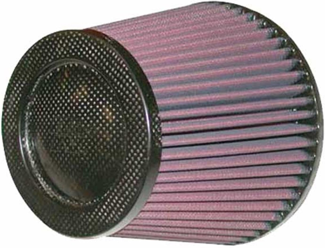 K&N High-Flow Original Lifetime Universal Air Filter - Carbon Fiber Top: High Performance, Premium: Flange Diameter: 5 In, Filter Height: 5.625 In, Flange Length: 1 In, Shape: Round Tapered, RP-5113