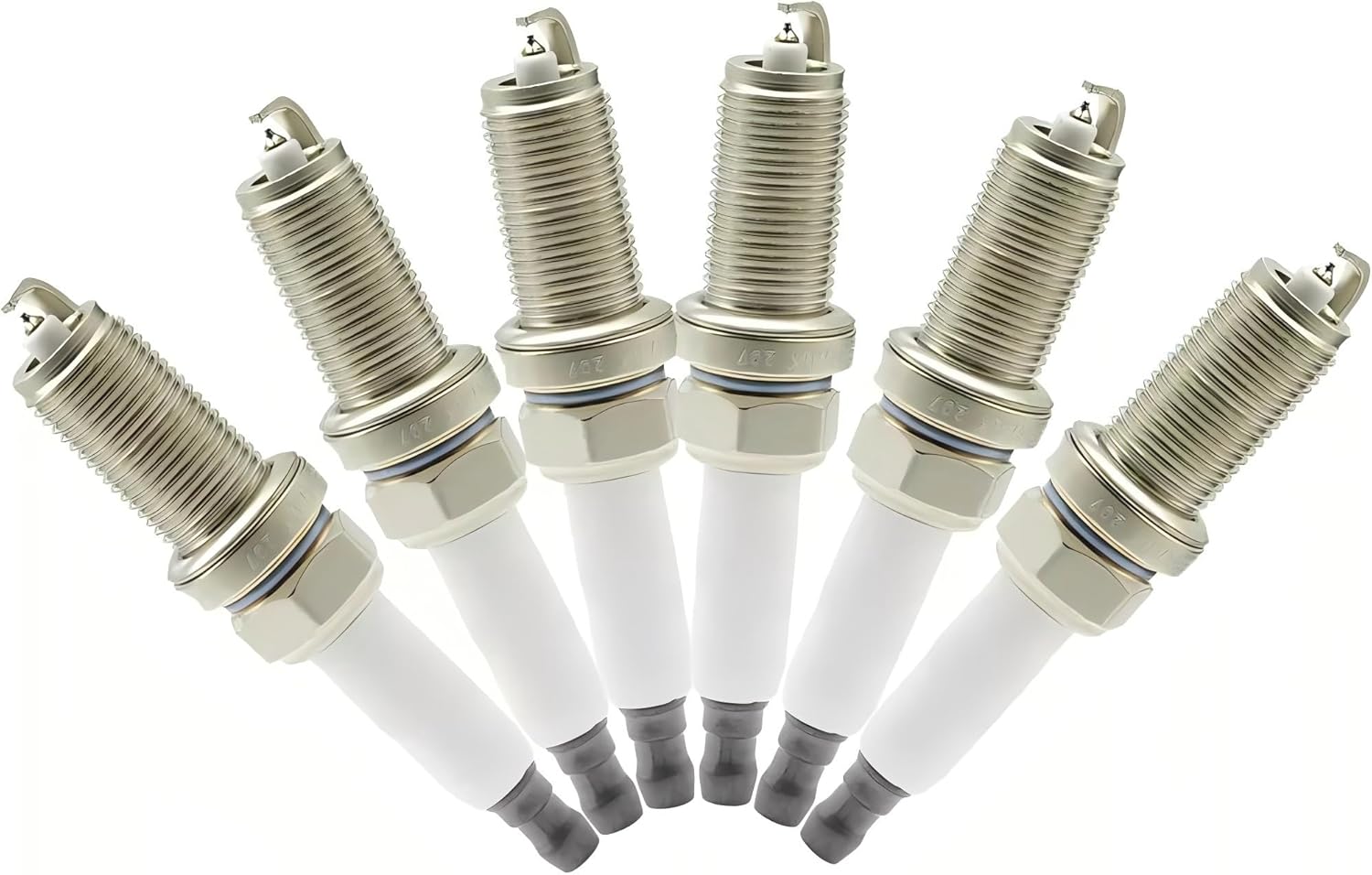 0221504470 Ignition Coils and 12122158253 Spark Plugs Set UF571 UF592 Replacement for BMW 325i 328i 335 525 528 530 535 12pcs (Ignition Coil & Spark Plugs Set of 6)