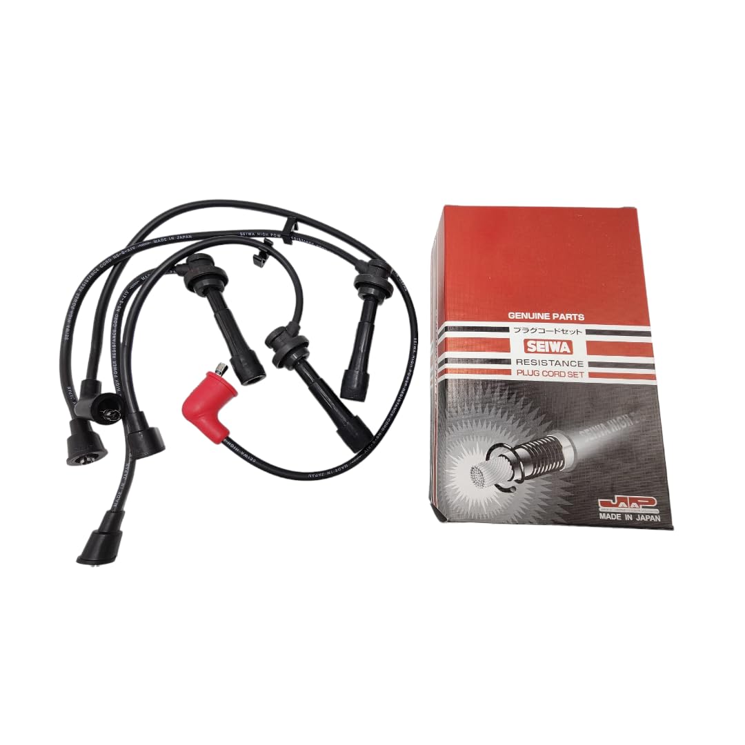 Artist Unknown Spark Plug Wire - Black, Copper (core), PVC (insulation) - Suzuki Carry, Mazda Scrum Compatible