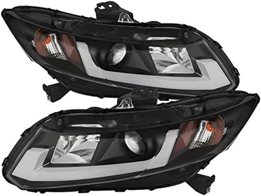 Spyder Auto 5076519 Projector Style Headlights Black/Clear