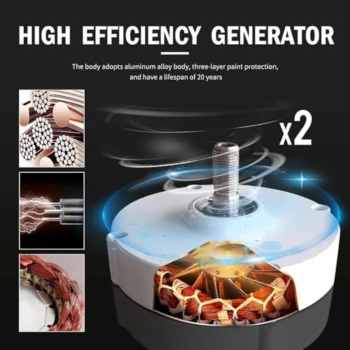 5000W Gearless Permanent Magnet Generator, Low RPM 600R/Min, Compact AC Alternator with Controller for Renewable Energy Applications and Off-Grid Systems