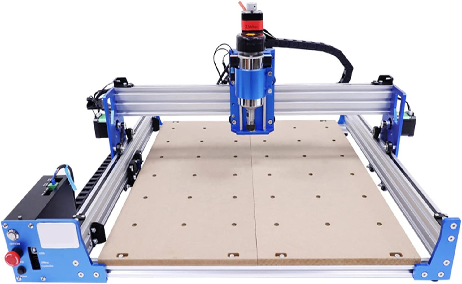 CNC Router Machine 4040-PRO for Metal Acrylic Cutting Milling,100W 110V USB CNC Engraving Machine,6000RPM Pro Milling Machines with 42 Two-phase Stepper Motor,23.62'' x 20.47'' Workbench