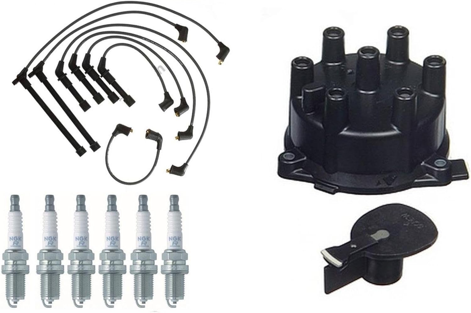 Tune Up Wires Cap Rotors & Plugs fits Nissan PATHFINDER 90-95 D21 HARDBODY 90-95