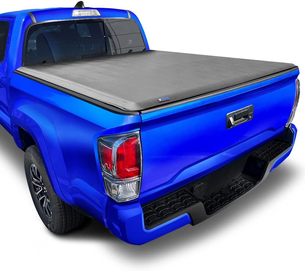 Tyger Auto T3 Soft Tri-Fold Truck Bed Tonneau Cover Compatible with 2005-2015 Toyota Tacoma | Fleetside 6' Bed (73