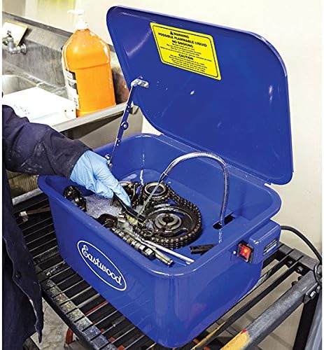 Eastwood 3.5 Gallon Electric Benchtop Parts Washer Solvent Pump Portable Cleaner