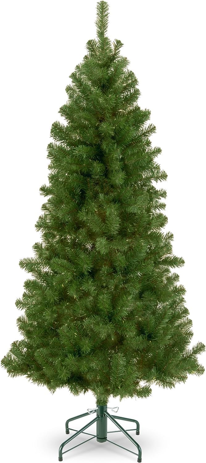 National Tree Company Artificial Christmas Tree, Canadian Grande Fir, Green, Includes Metal Base, 7 Feet