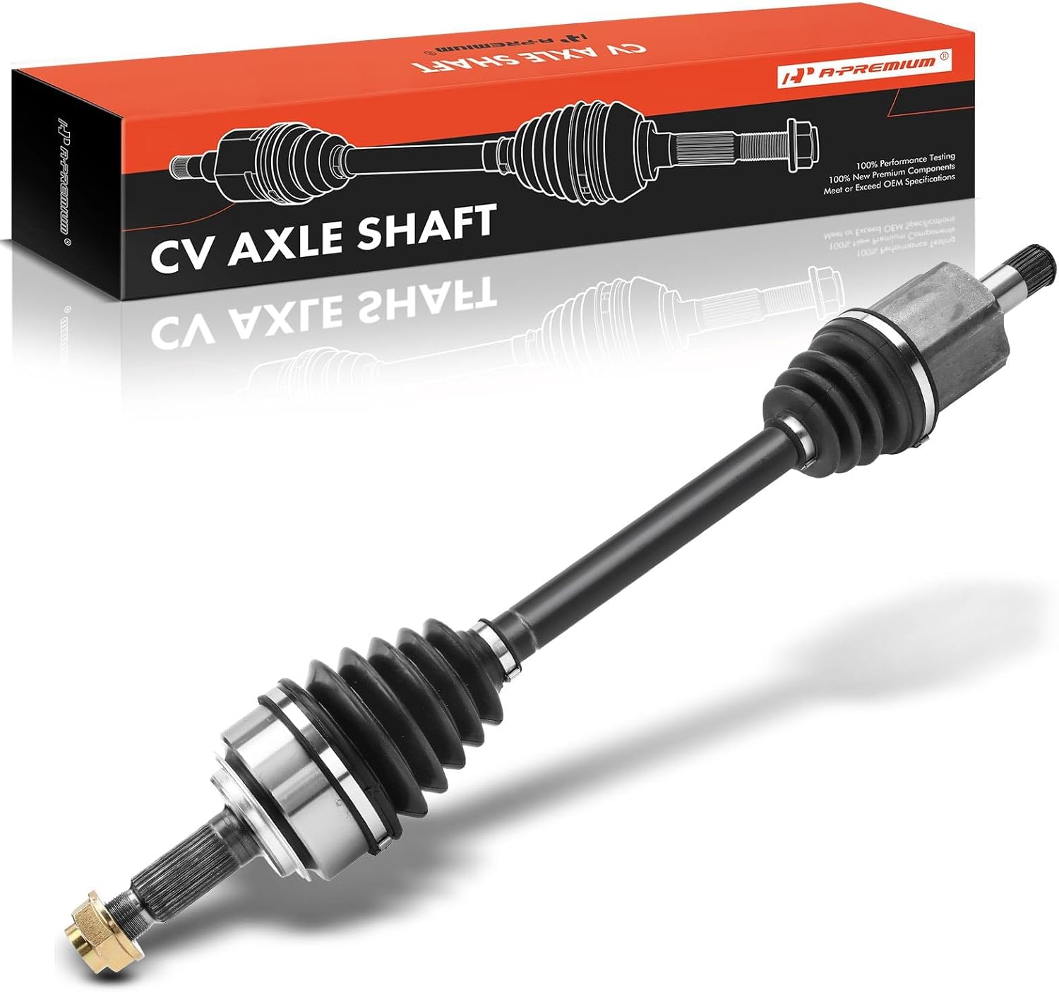 A-Premium Pair (2) Front CV Axle Shaft Assembly Compatible with Honda Accord 2003 2004 2005 2006 2007, L4 2.4L, Manual Trans., Driver and Passenger Side