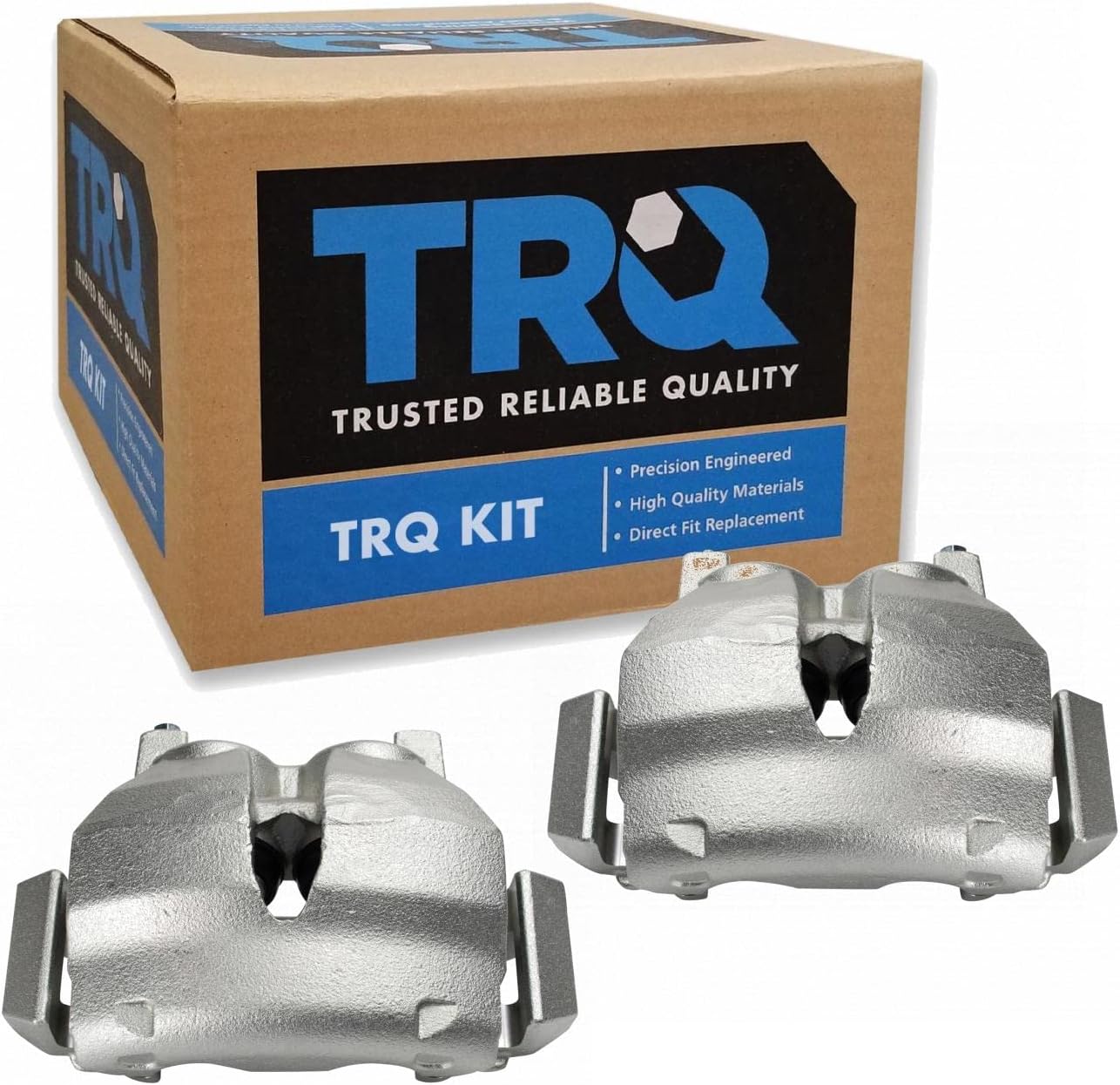 TRQ Rear Brake Caliper Set Compatible with 2012-2017 Hyundai Azera 2011-2016 Kia Optima