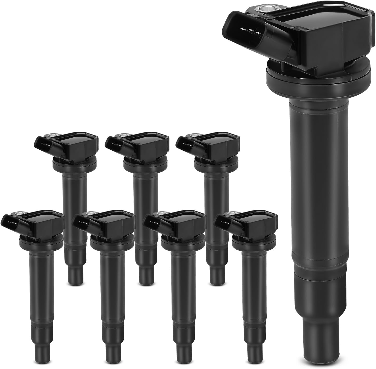 YHTAUTO Set of 8 Ignition Coil Pack Replacement for Toyota Lexus Models, 4 Runner Land Cruiser Sequoia Tundra GS430 GX470 LS430 LX470 LX570 SC430 4.7L V8, Replace 9008019027