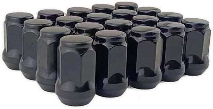 1/2-20 Lug Nuts Compatible With 1987-2018 JK Liberty 2002-2012 Cherokee 1993-2010 Mustang 1996-2014 And Other Vehicles(Sliver 20pcs 35mm)