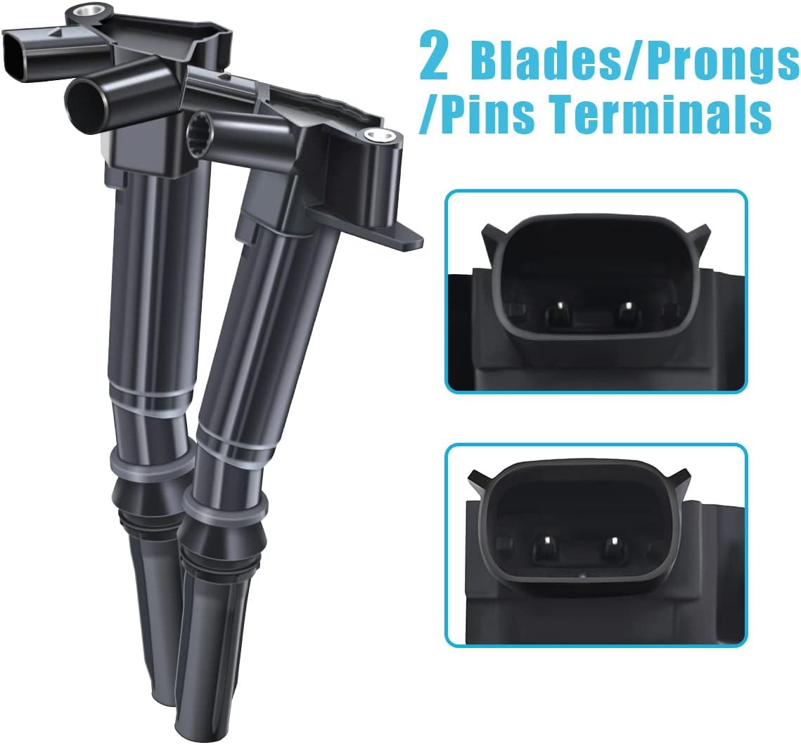 MAS Set of 8 Ignition Coils Pack Compatible with Ford F150 F250 F350 E350 Super Duty Lobo 6.2L V8 Replacement for UF631 UF639 AL3Z-12029-B AL3Z-12029-A C1800(4 Right and 4 Left)