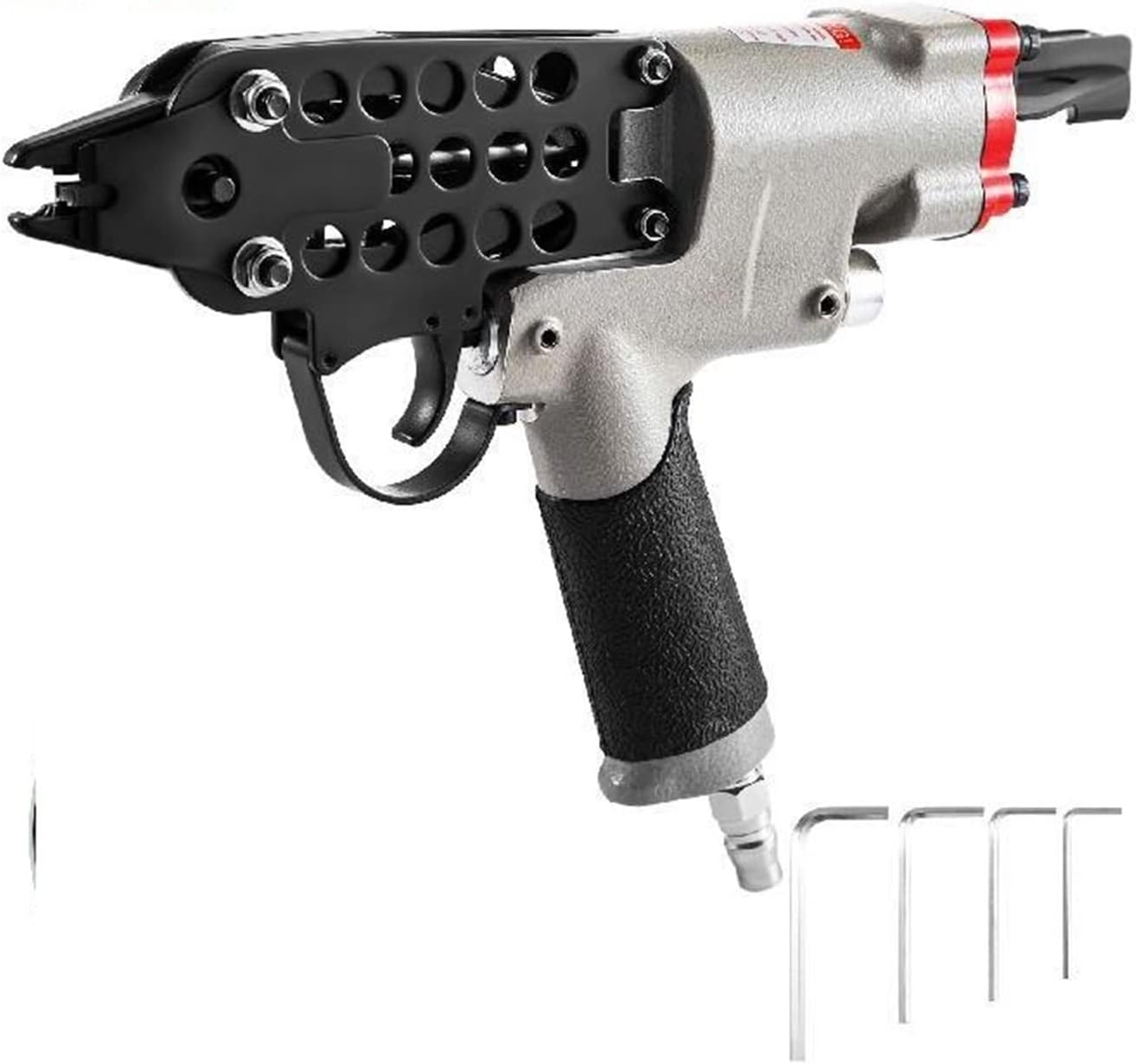 Hog Ring Stapler SC760B, Pneumatic Hog Ring Plier 12.5mm, C Ring Pneumatic Gun 16 Gauge, Pneumatic