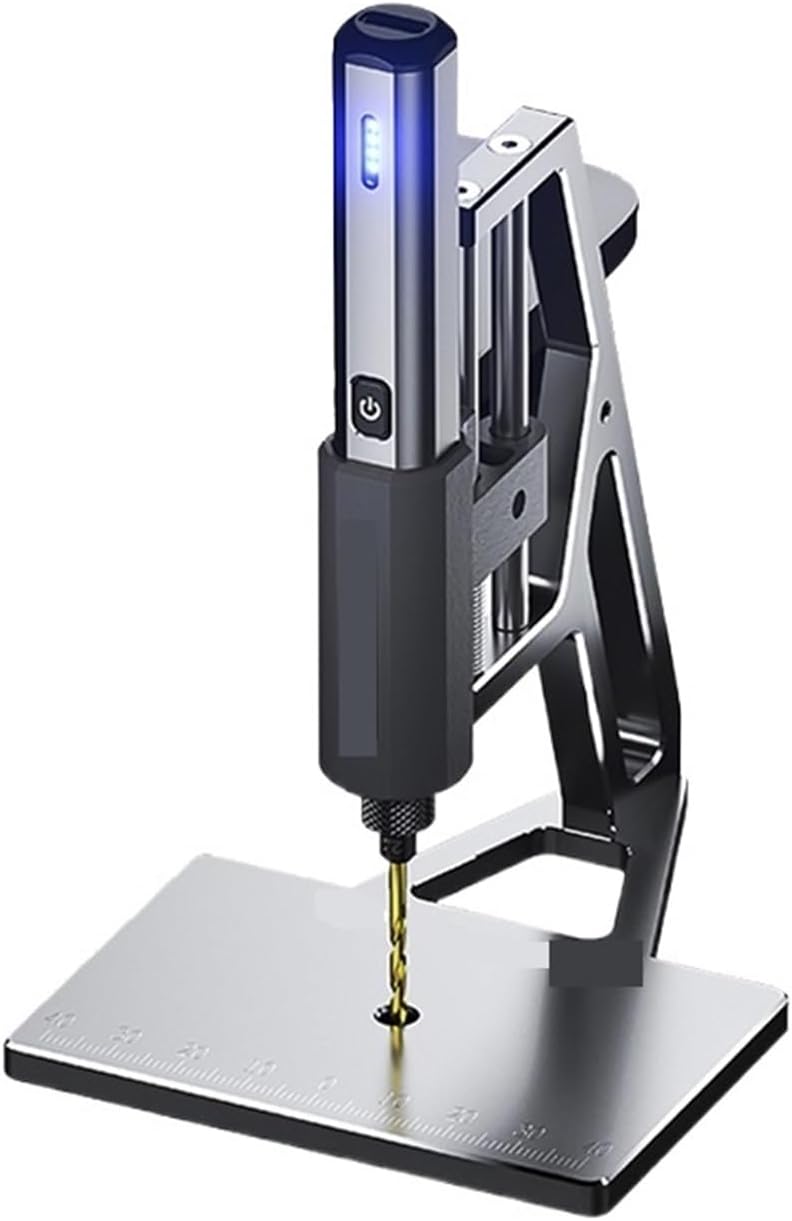 Bench Drill, Mini Electric Drill With Bench Drill Press SDS Mini Plus Cordless Hand Tool Drilling For Wood Plastic Aluminum Coin(SDS Mini 22 Plus)