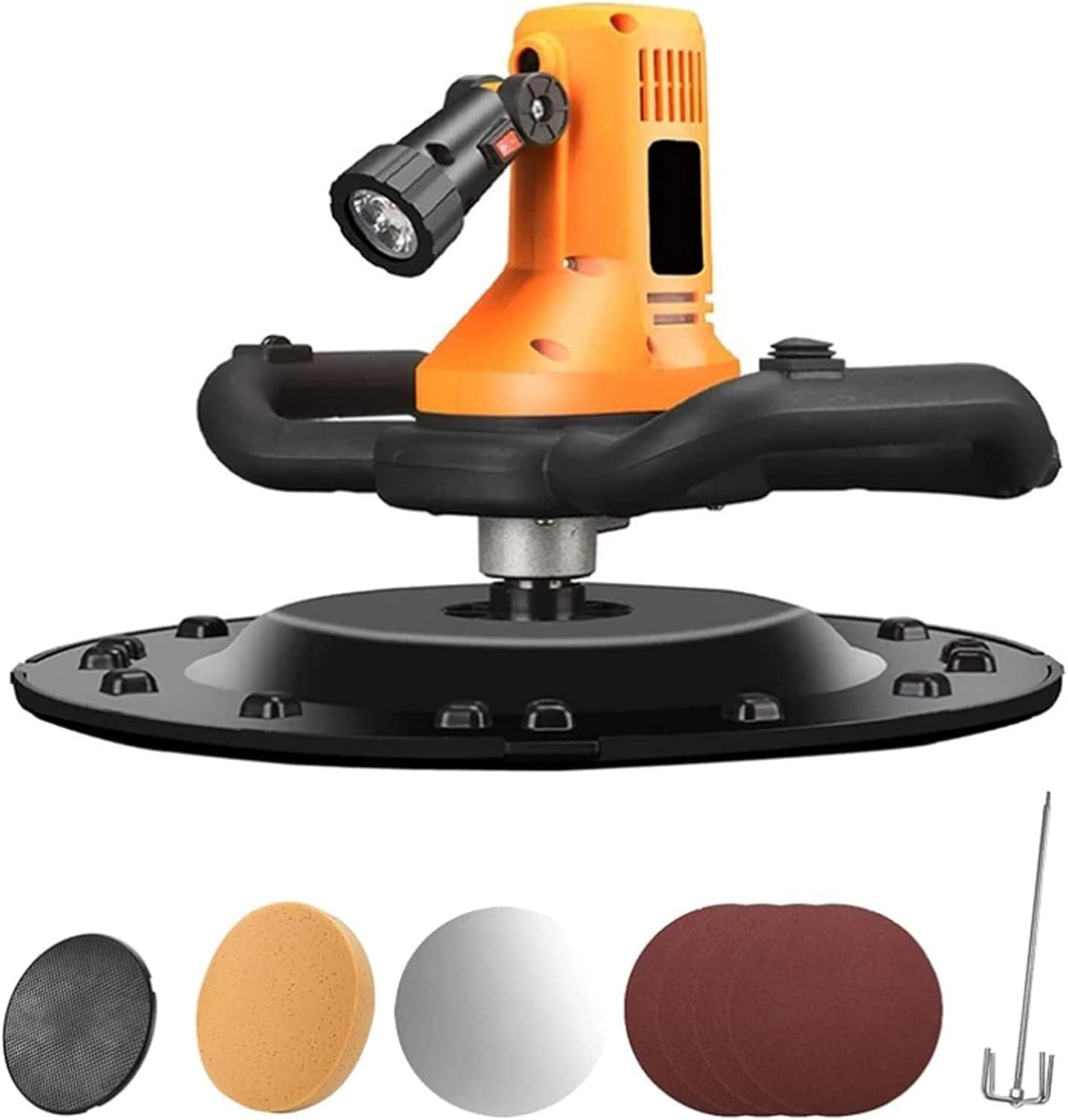 High-Efficiency Cement Smoothing Machine 2880W Handheld Plastering Tool with Mixing Rod, 6 Adjustable Speeds for Mortar, Cement, and Putty