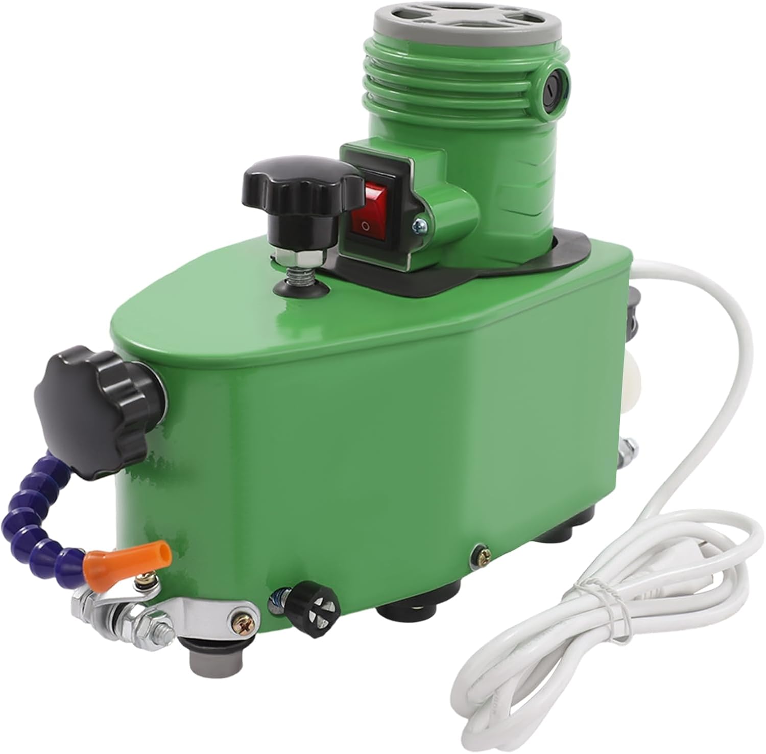 110V Glass Edge Polishing Machine, Heavy Duty Glass Grinder with Wheels & Handles, Adjustable Bevel, Portable Electric Glass Edge Grinding Machine for Glass and Stone Finishing (Green)