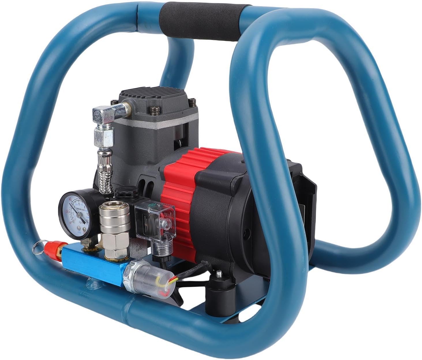 Hilitand Cordless Air Compressor, Portable Li Ion Battery Powered Electric Pump with 2 Batteries and Charger, for Car Vehicle Tire Inflation and Workshop (US Plug)