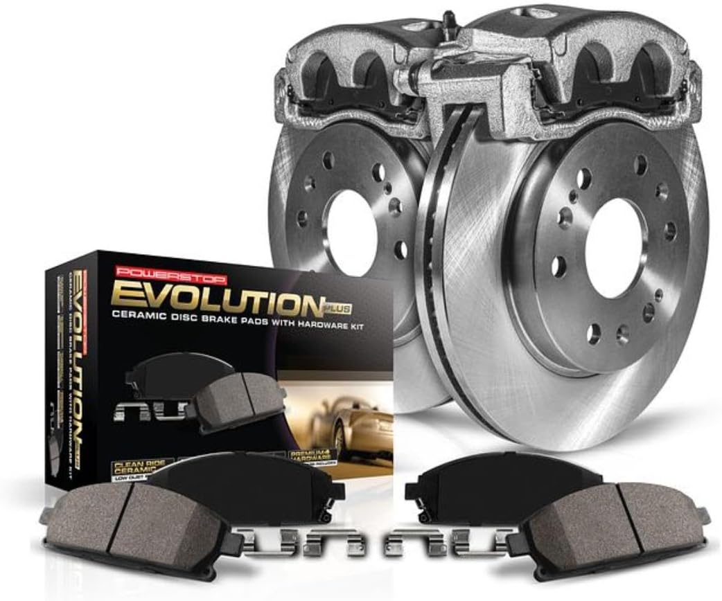 Power Stop KCOE2147 Autospecialty 1-Click OE Replacement Brake Kit with Calipers For Jeep Grand Cherokee 1999-2002 [Model Specific]