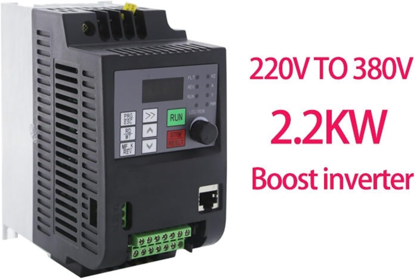 1PCS 0.75kw/1.5kw/2.2kw VFD Inverter 220V 1P Input to 3P Output 220V/380V Mini Variable Frequency Converter for Water Pump Motor(11kw-15HP,Single-Phase 220V_Three-Phase 380V)