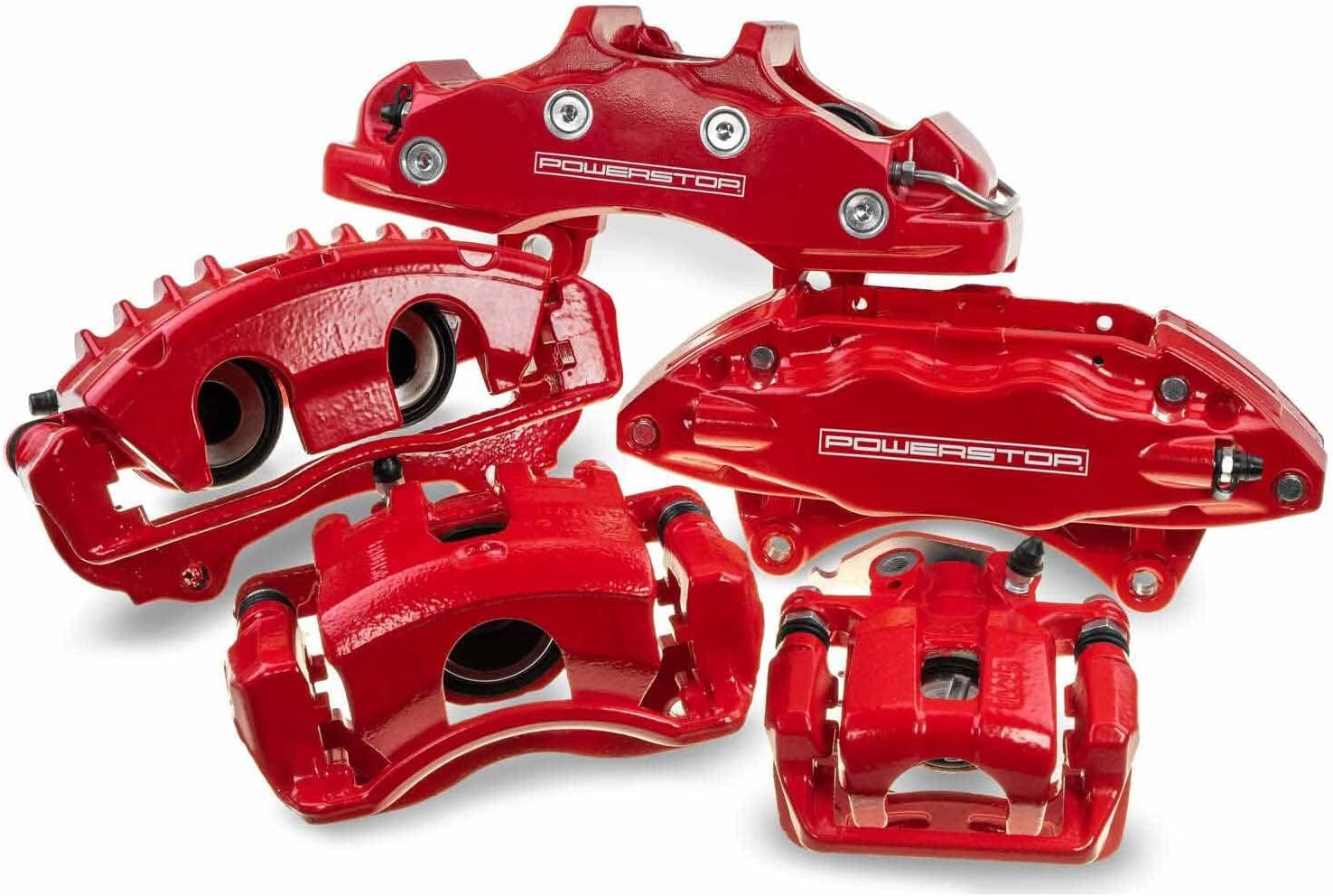 Power Stop S5402 Front Powder Coated Caliper Pair For Chrysler Pacifica, Chrysler Town & Country, Chrysler Voya, Dodge Grand Caravan, Ram C/V, VW Routan [Model Specific]