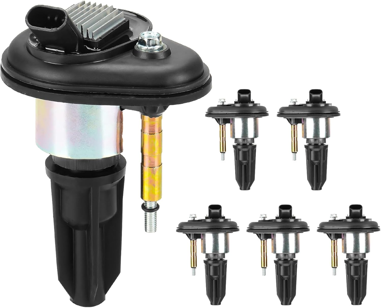 Ignition Coil for Chevy GMC Buick Isuzu Colorado Rainier Canyon Envoy Ascender Trailblazer 4.2L 2.8L 3.5L 2002 2003 2004 2005 2006 2007 2008 UF303 C1395 5C1392 12568062-6 Set