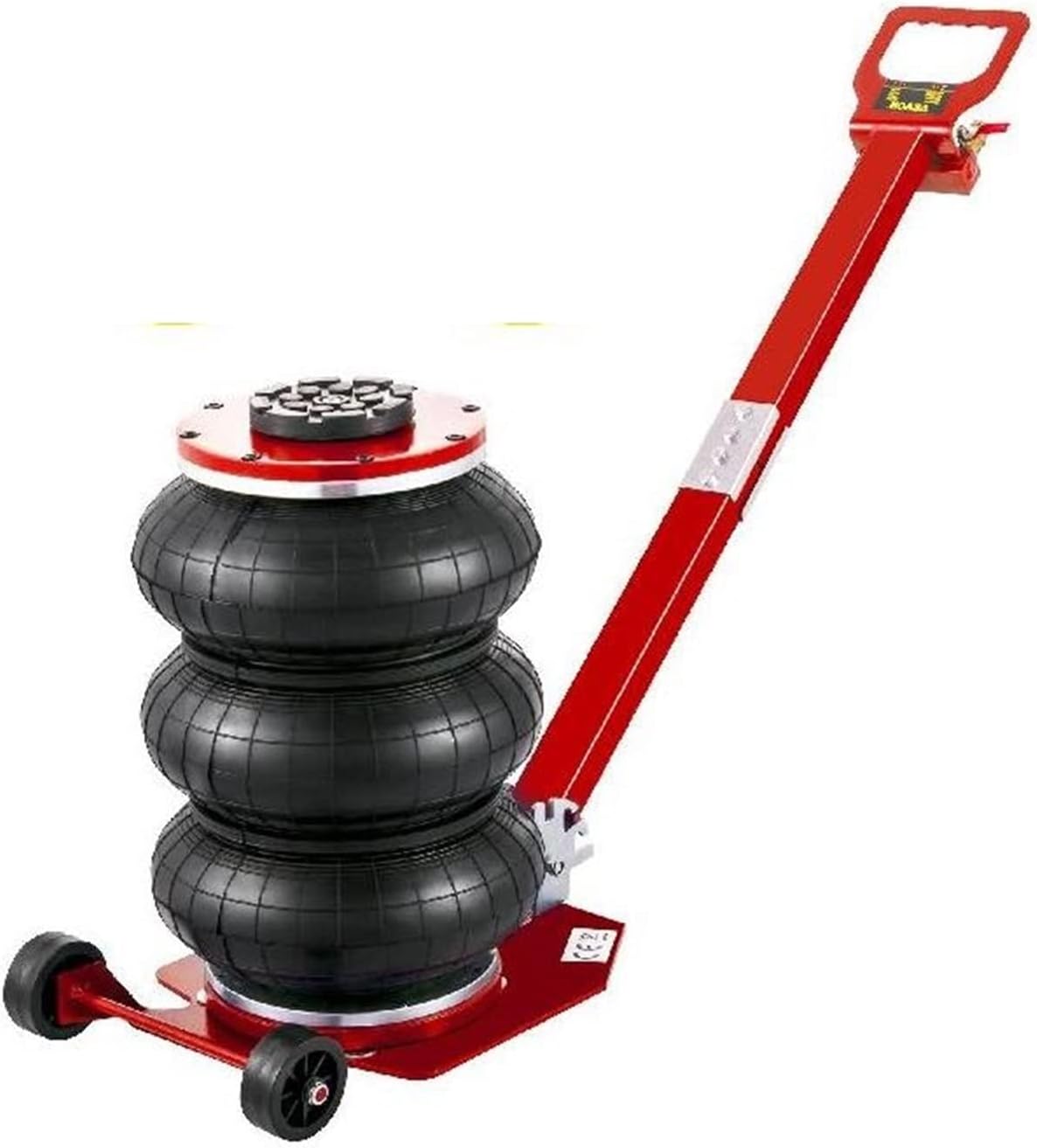 3 Ton/6600 lbs Triple Bag Air Pneumatic Jack with Adjustable Handle 40CM Fast Lifting Car Jack Van SUV Auto Car Lift Tool