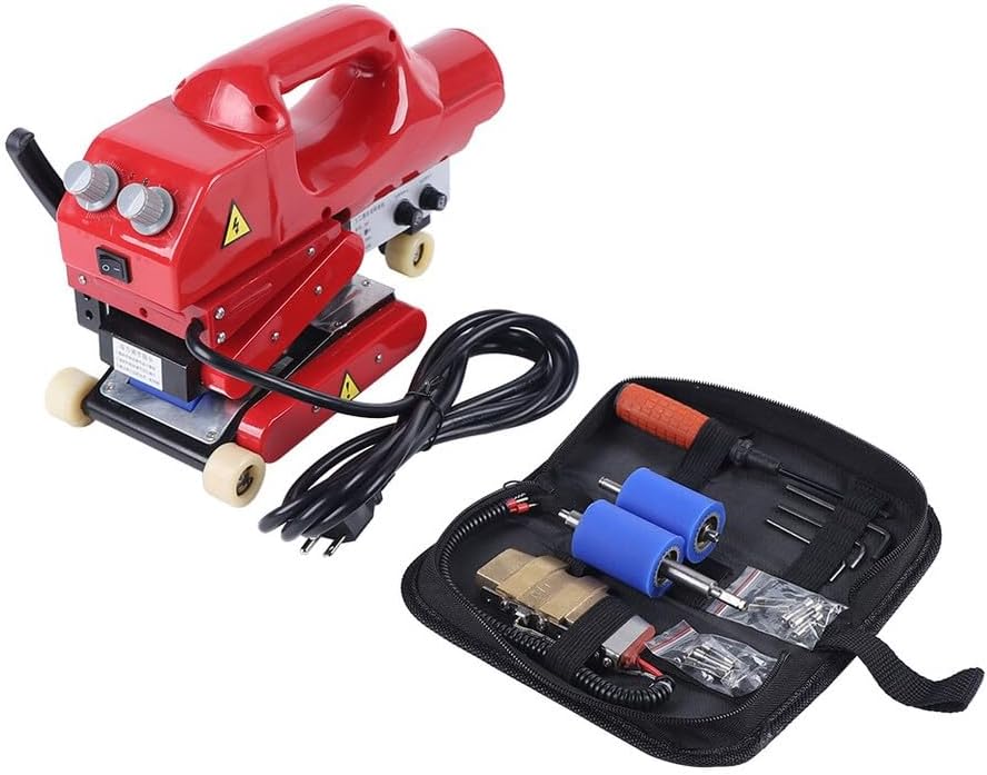 800w Geomembrane Welder - Hot Wedge Plastic Welding Machine, 0-450℃ Temperature Control, with 10cm Welding Width - Professional Lap Sealing Machine, for Pond Liners, Tank Covers