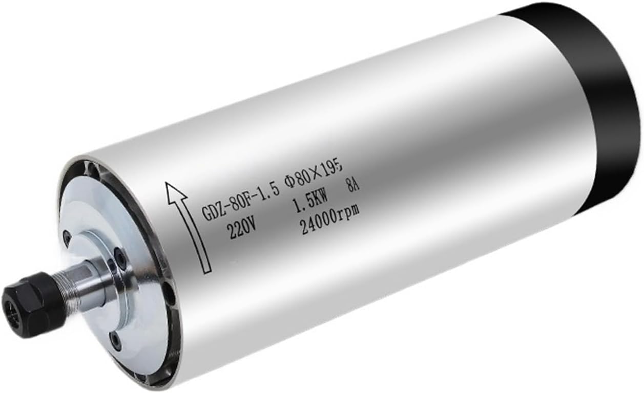 Round air-Cooled Spindle 800w/1.5kw/2.2kw Four-Bearing Universal high-Speed air-Cooled Motor(1.5kw220VER11)