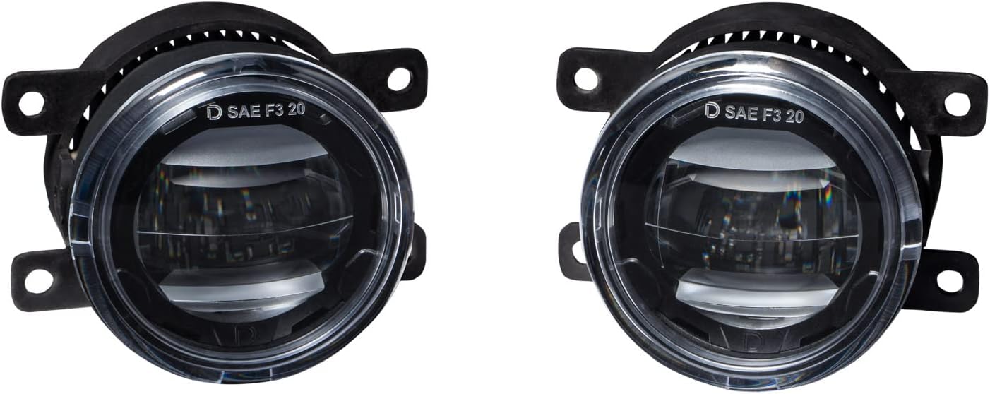 Diode Dynamics Elite Series Fog Lamps compatible with Ford Fiesta 2014-2017 (pair), Cool White (6000K)