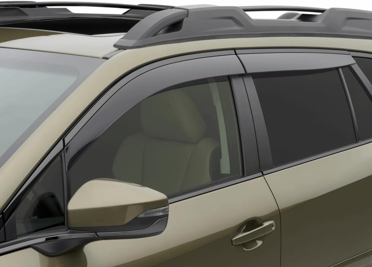 Subaru 2022-2025 Subaru Outback Wilderness & Onxy Side Window Deflectors F001SAN100 Genuine Black 4 Set Genuine Factory