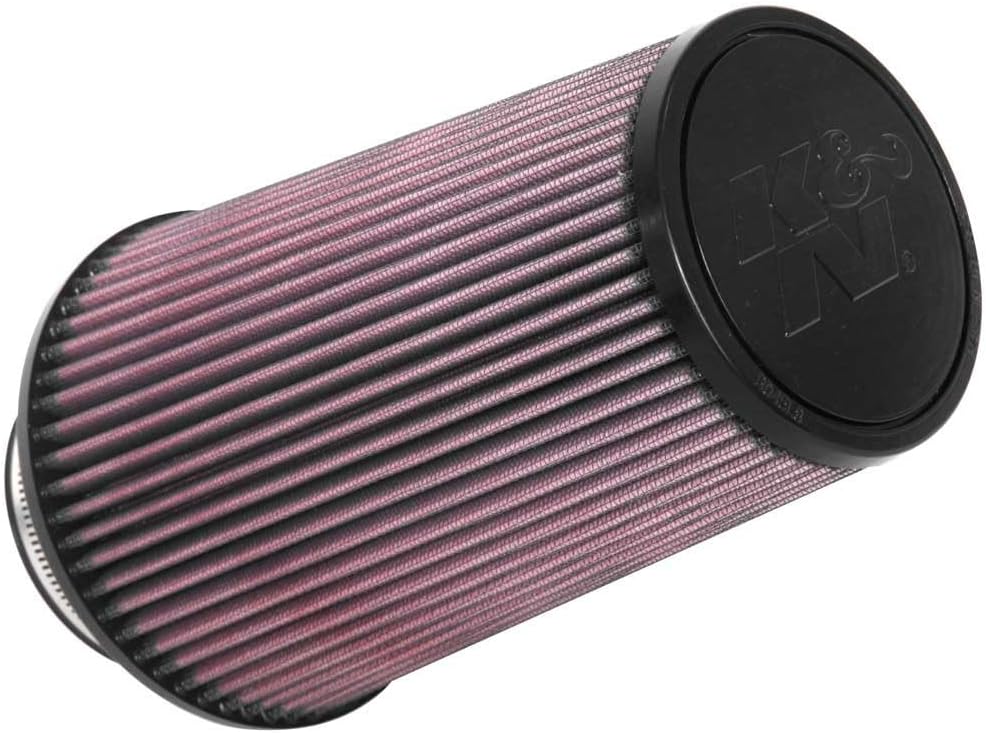 K&N High-Flow Original Lifetime Universal Clamp-On Air Filter: Performance, Premium, Washable: Flange Diameter: 3.5 In, Filter Height: 9.0 In, Flange Length: 1.75 In, Shape: Round Tapered, RU-3690