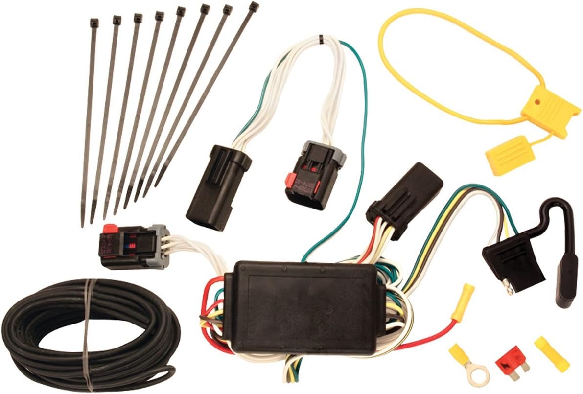 Tekonsha 118390 T-One® T-Connector Harness, 4-Way Flat, w/Circuit Protected ModuLite® Module, Compatable with 2007-2009 Chrysler Aspen, 2004-2009 Dodge Durango,Black
