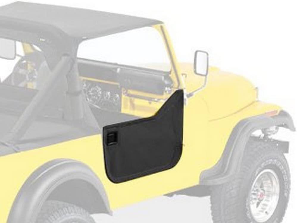 Bestop 5302801 Black Lower Fabric Half Doors For 1976-1986 CJ7/CJ8
