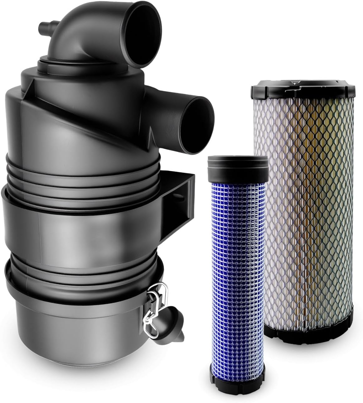 Air Filter Canister Assembly Fit for Kawasaki FX651V FX691V FX730V FX751V FX810V FX921V Replace 11010-0715 11013-7044 11013-7045