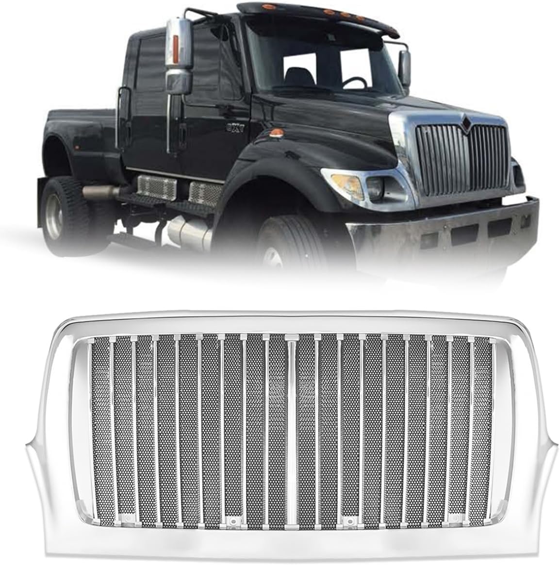 Grill Compatible With International CXT Truck (Chrome)