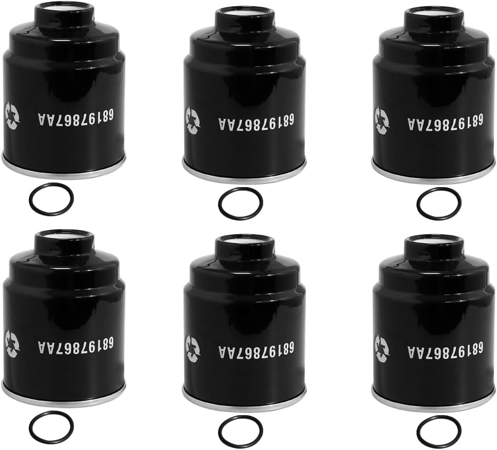 68197867AB 68197867AA Fuel Water Separator Filter Compatible with Dodge Ram 2500 3500 4500 5500 6.7L Diesel Engine (2013-2018) Replace: DF99085, WF10112