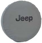 Genuine Jeep Accessories 82209956AB Khaki Cloth Spare Tire Cover with Black Jeep Logo