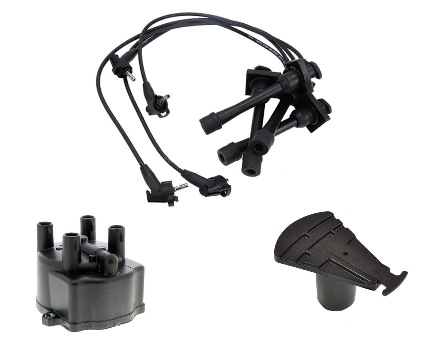 Replacement Part for 1993-1997 Prizm Corolla 1.6L 1.8L Spark Plug Ignition Wires Cap Rotor