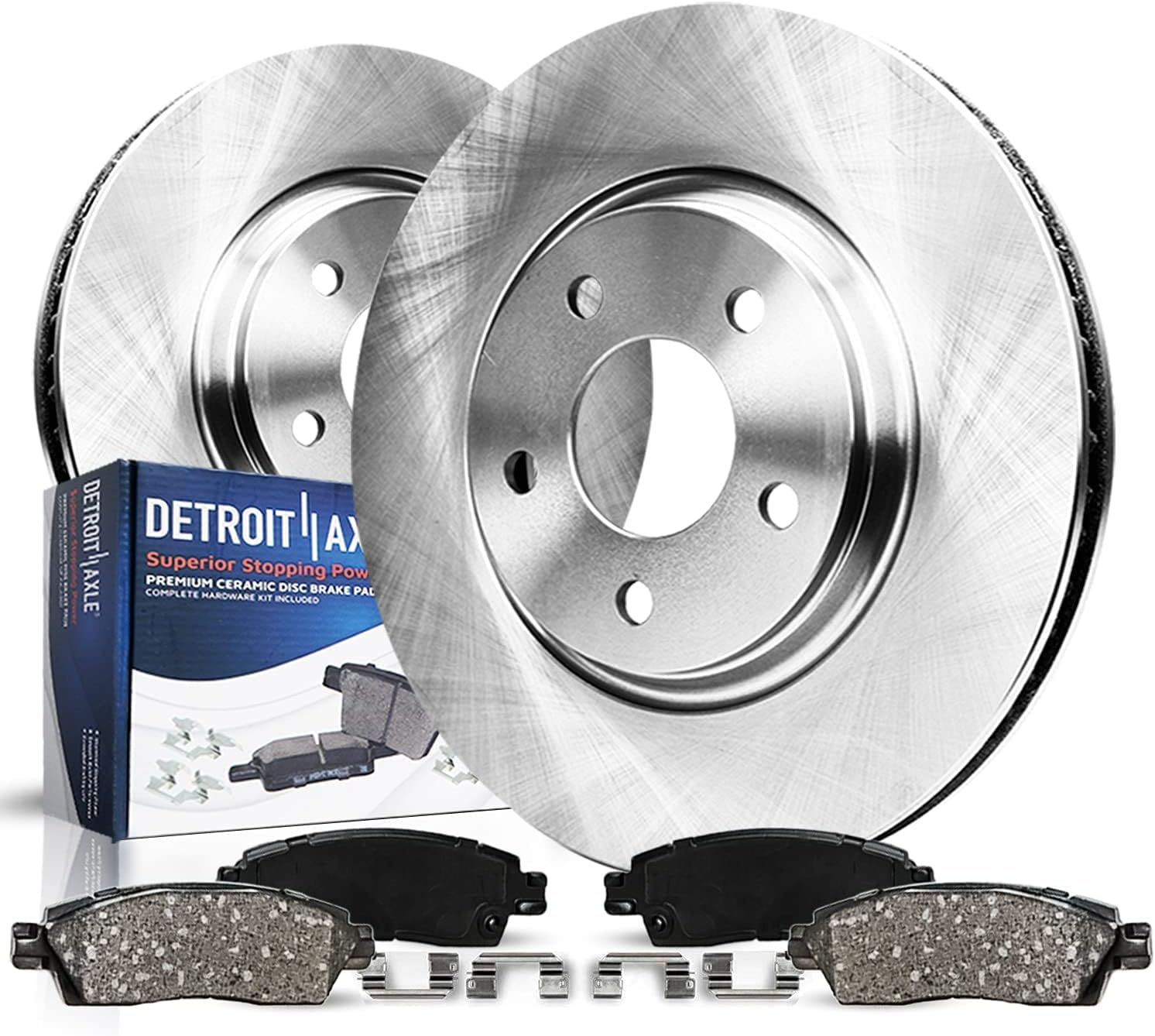 Detroit Axle - Front Brake Kit for Honda Accord Civic CR-V Element Acura ILX Brake Rotors Ceramic Brakes Pads Replacement : 11.10