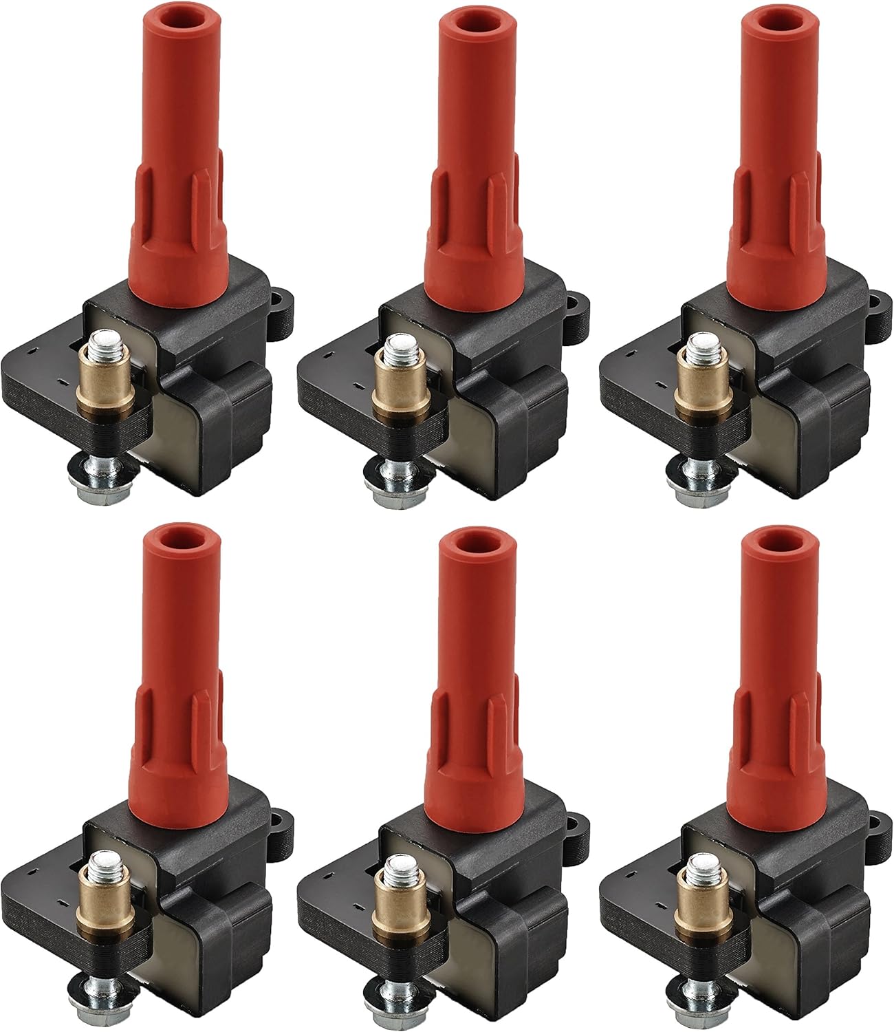 ENA Set of 6 Ignition Coil Pack Compatible with Subaru 2001 2002 2003 2004 2005-2009 Outback, 2006 2007 B9 Tribeca, 2008 2009 Tribeca Legacy 3.0L 3.6L H6 Coils Replacement for C1326 UF287