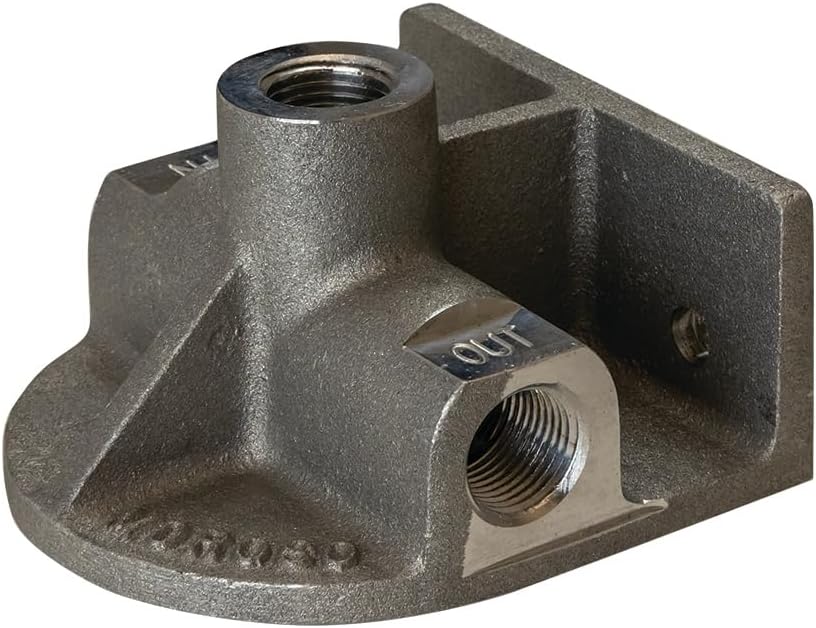Moroso 23760 Remote Oil Filter Mount, Fits Early Chevrolet/GM Filters w/ 13/16-16 Threads