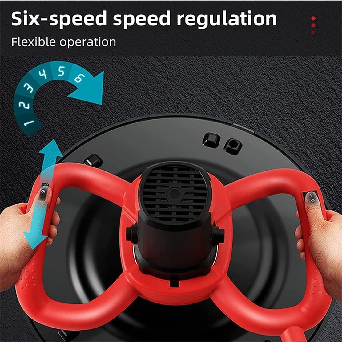 Electric Wall Smoothing Machine - Versatile Polisher & Grinder for Smooth Finishes on Walls, Mortar & Concrete - for Construction Projects(2Battery)